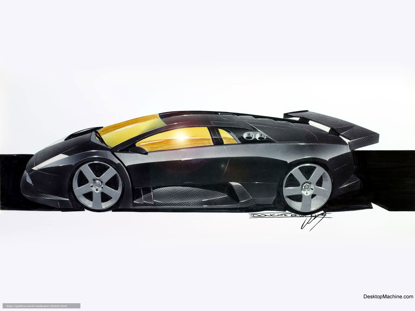 Lamborghini concept car sketch