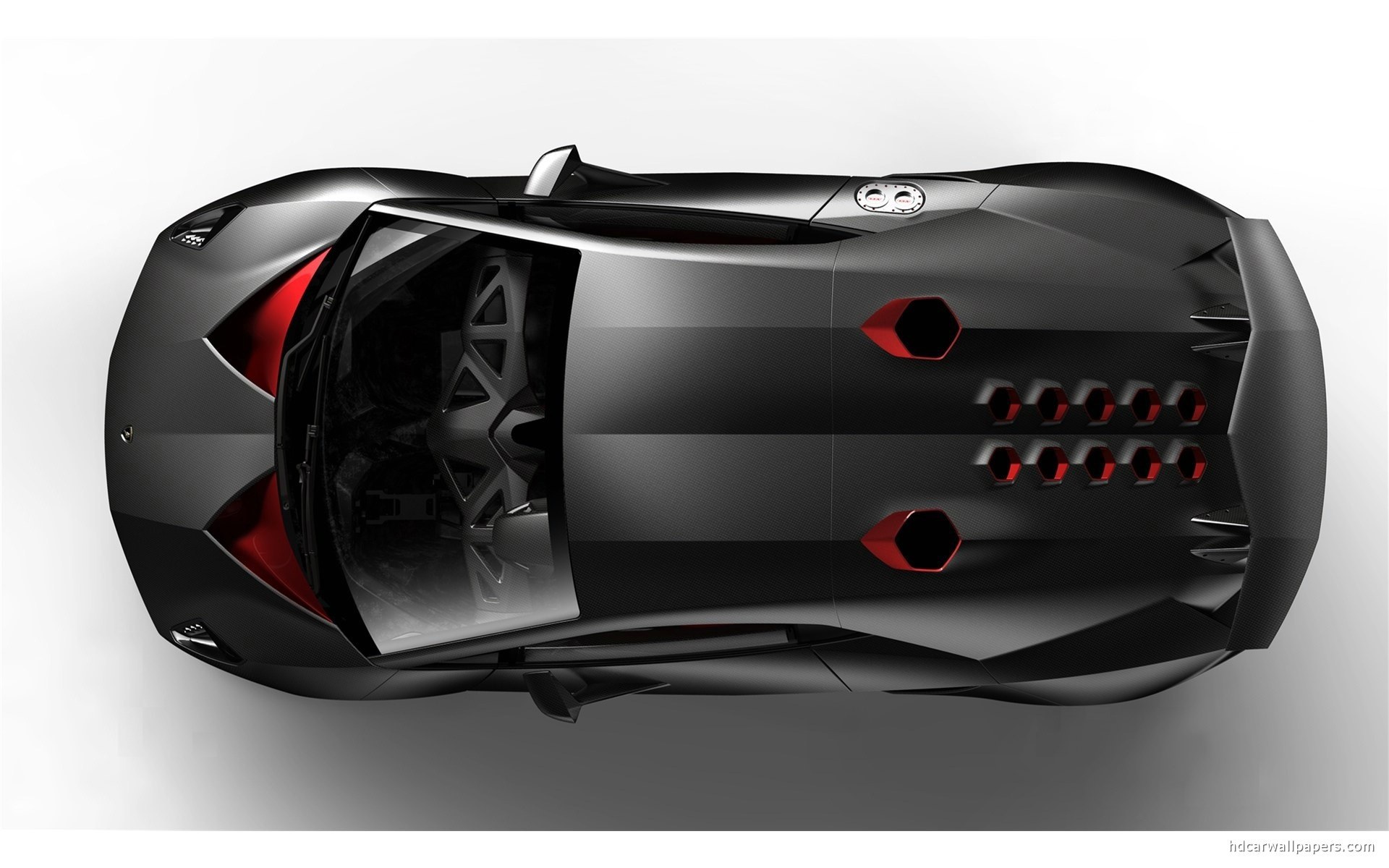 Lamborghini concept car top view