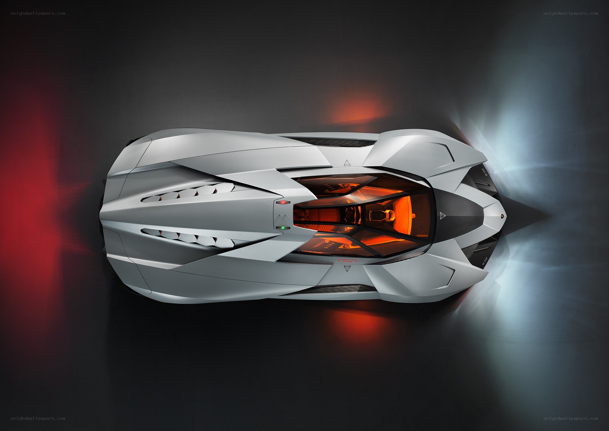 Lamborghini concept car top view