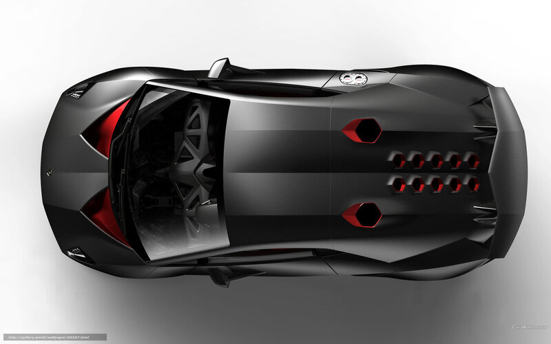 Lamborghini concept car top view