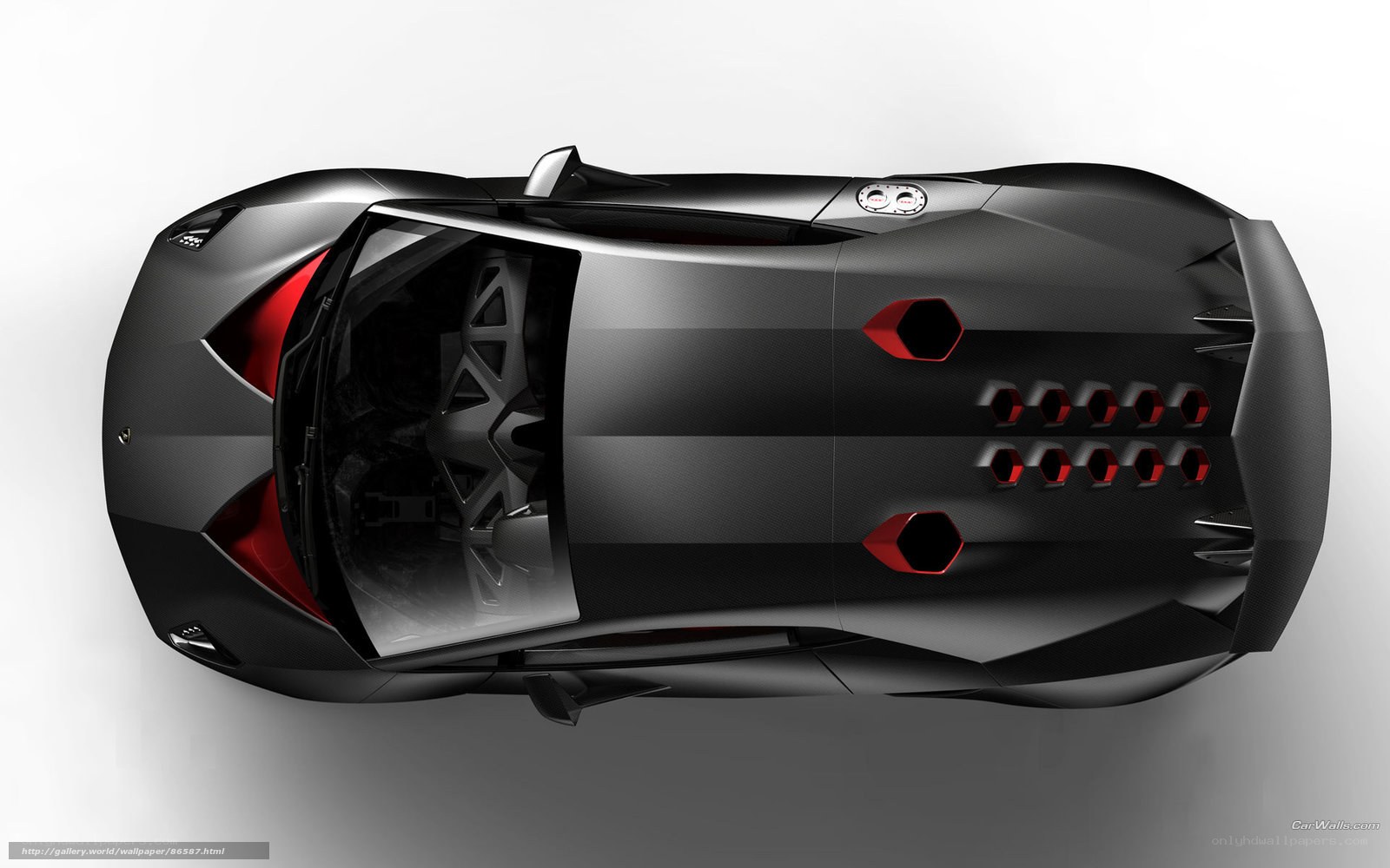 Lamborghini concept car top view