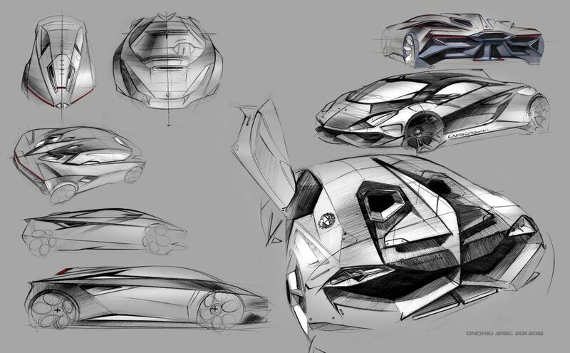 Lamborghini concept sketches