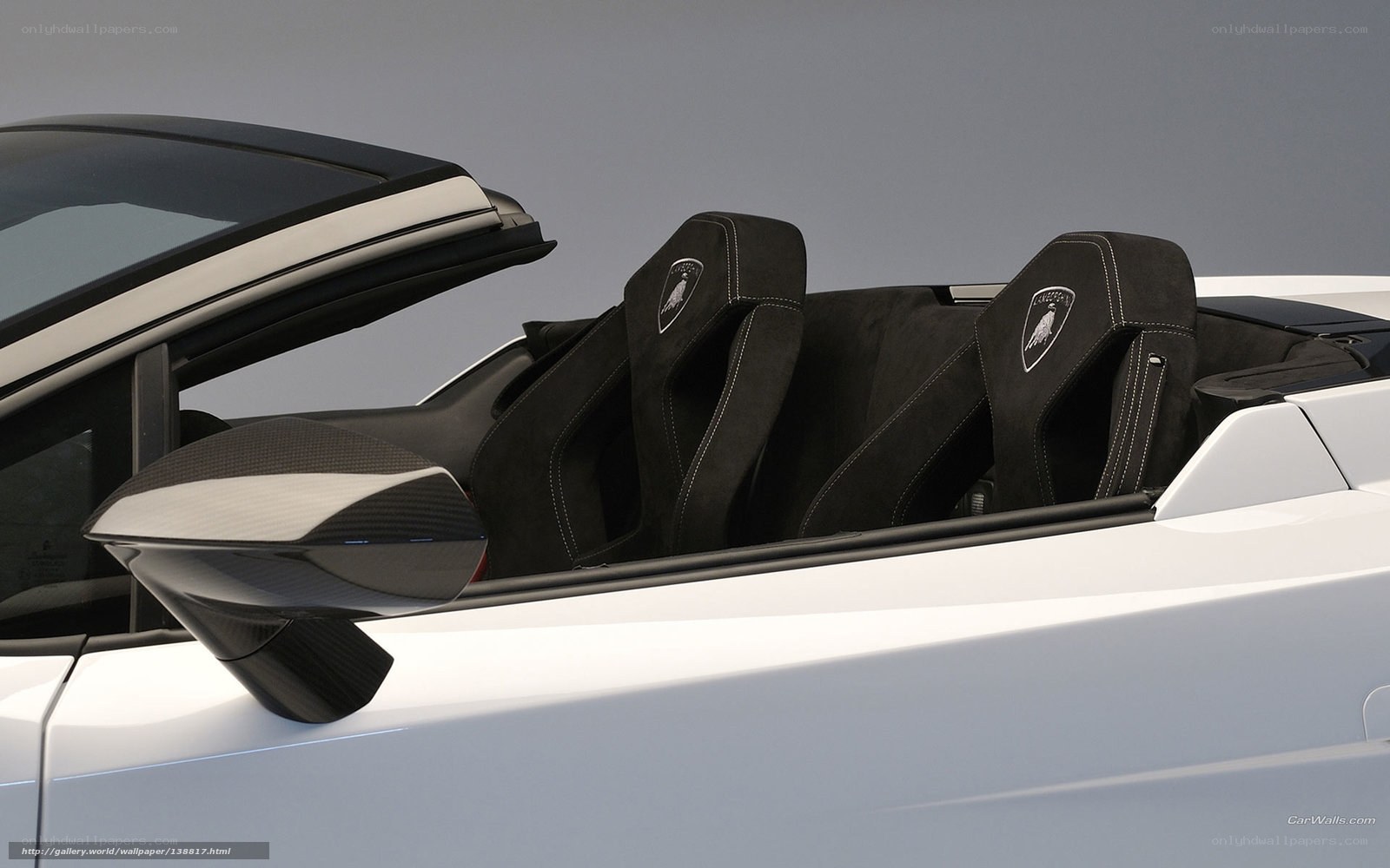 Lamborghini convertible interior