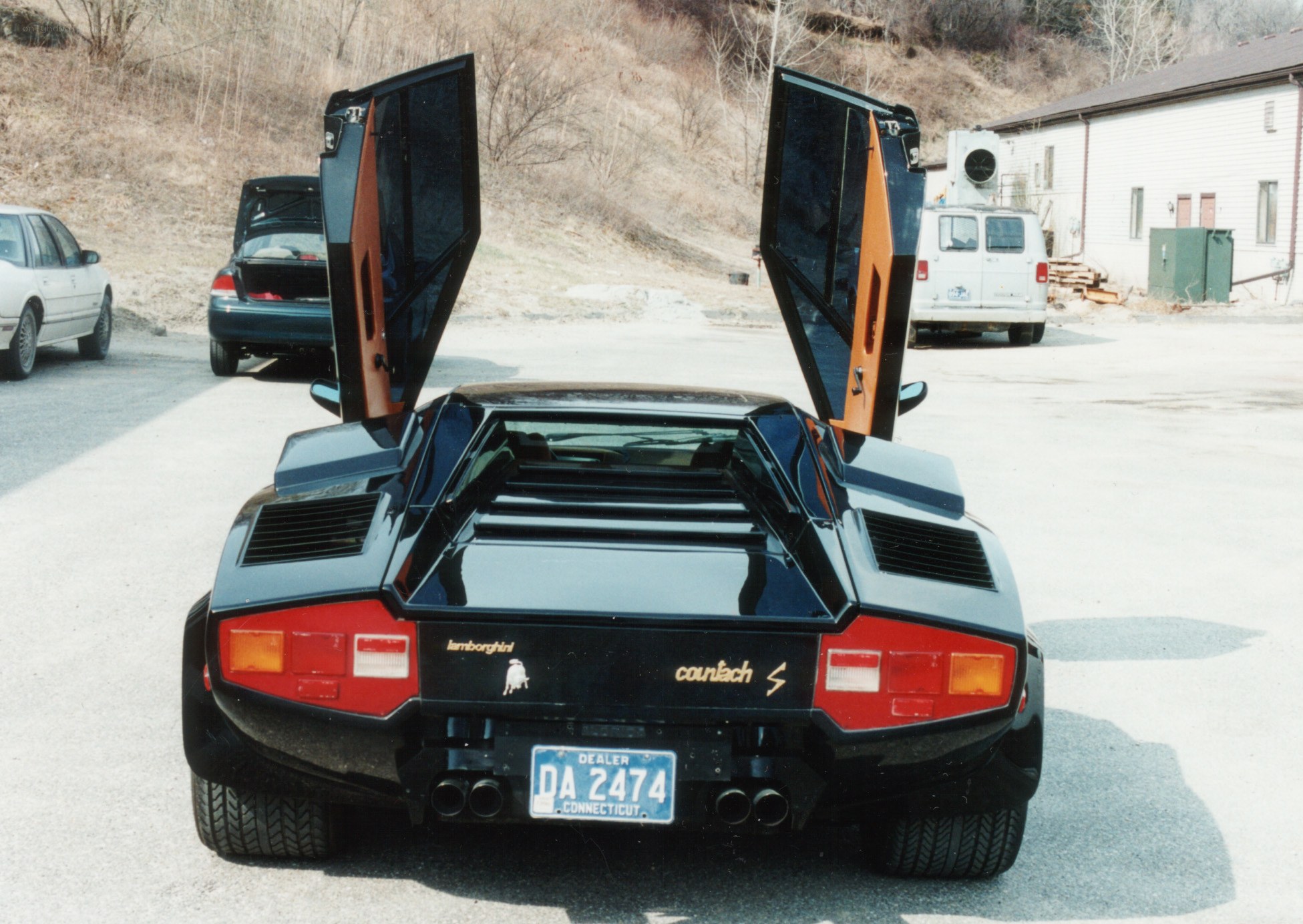 Lamborghini Countach with doors open