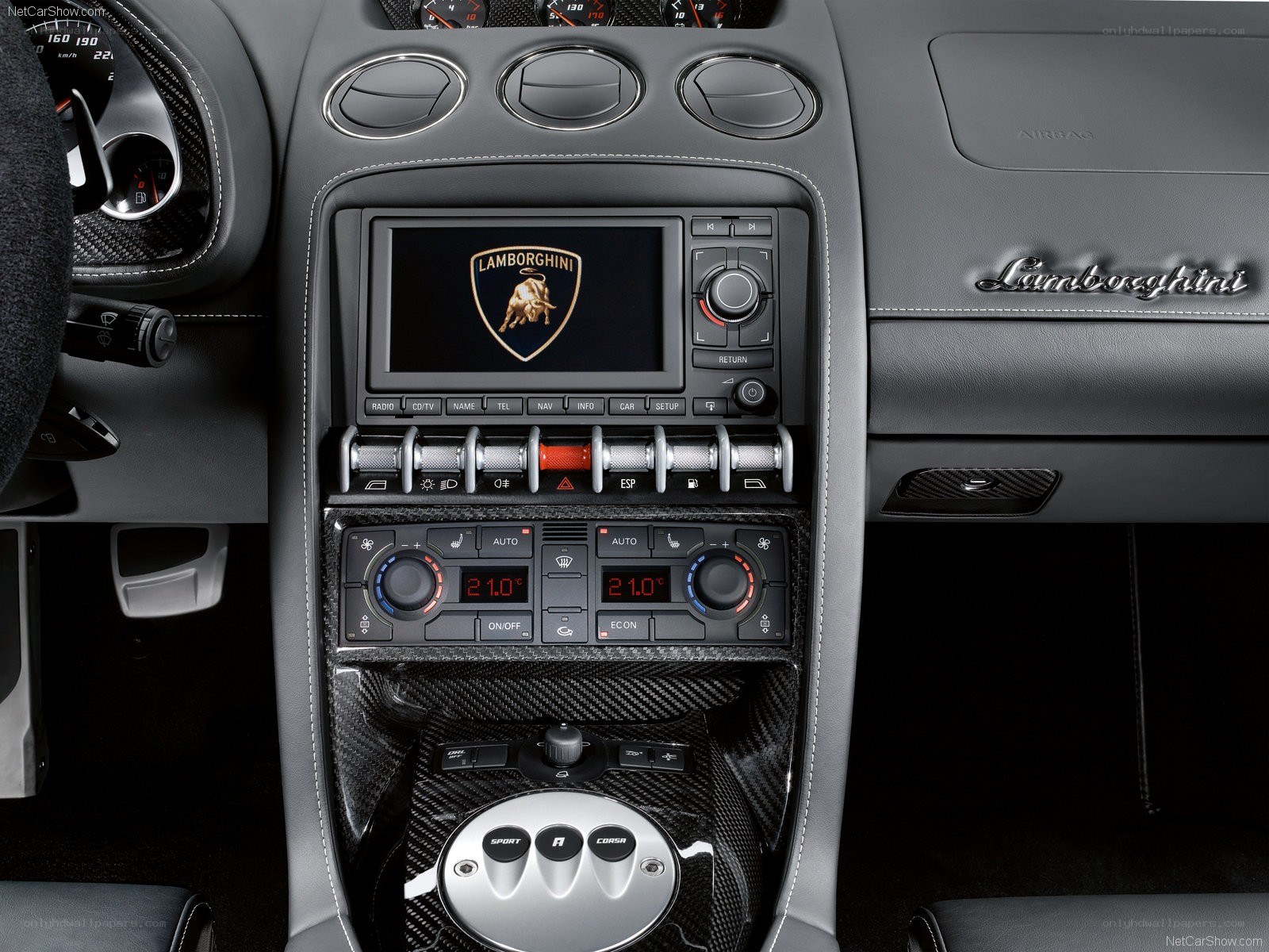 Lamborghini dashboard interior