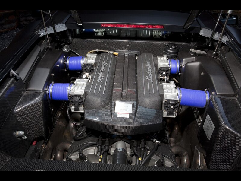Lamborghini engine bay