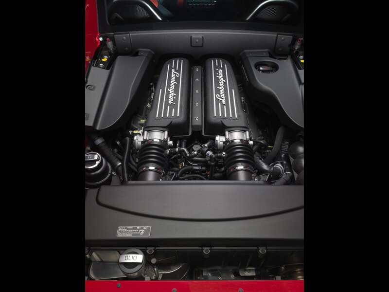 Lamborghini engine bay