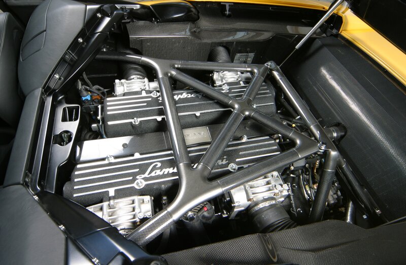 Lamborghini engine bay