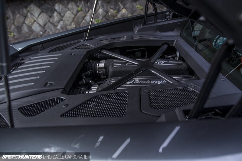 Lamborghini Engine Bay — Black