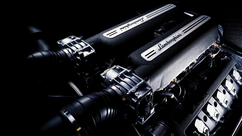 Lamborghini Engine — Black