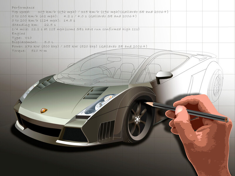 Lamborghini Gallardo design sketch