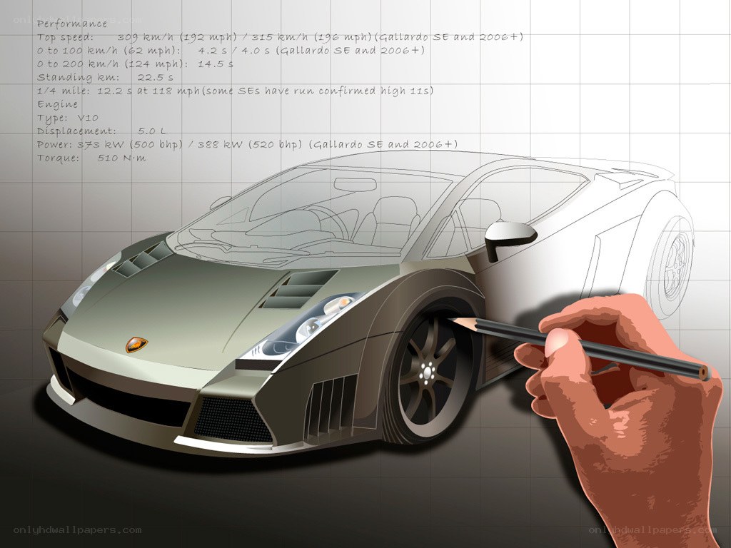Lamborghini Gallardo design sketch
