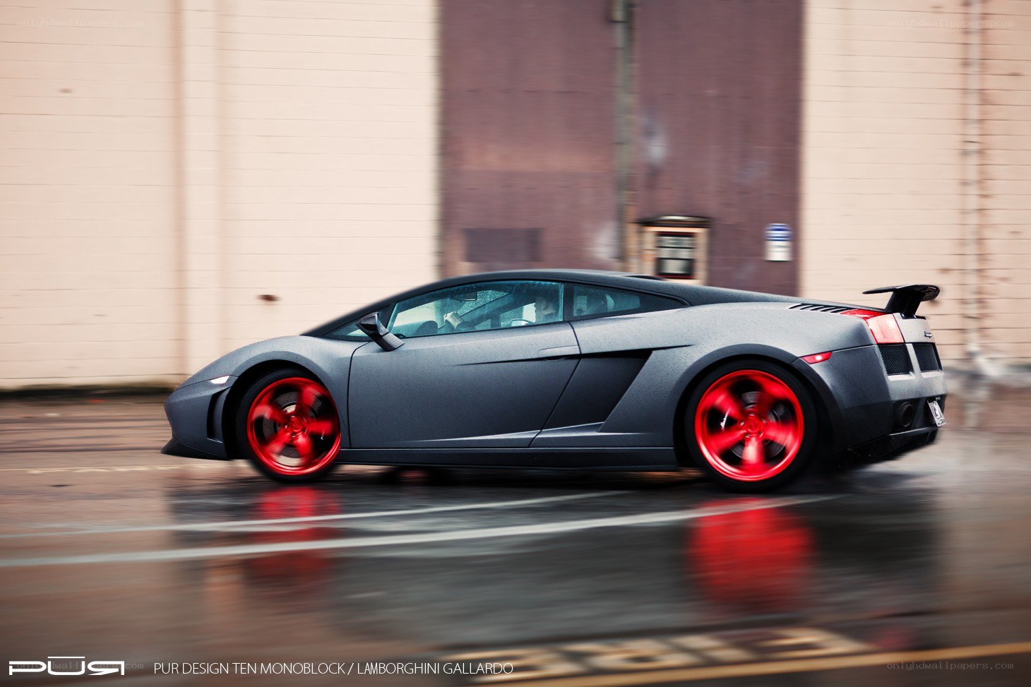 Lamborghini Gallardo in motion