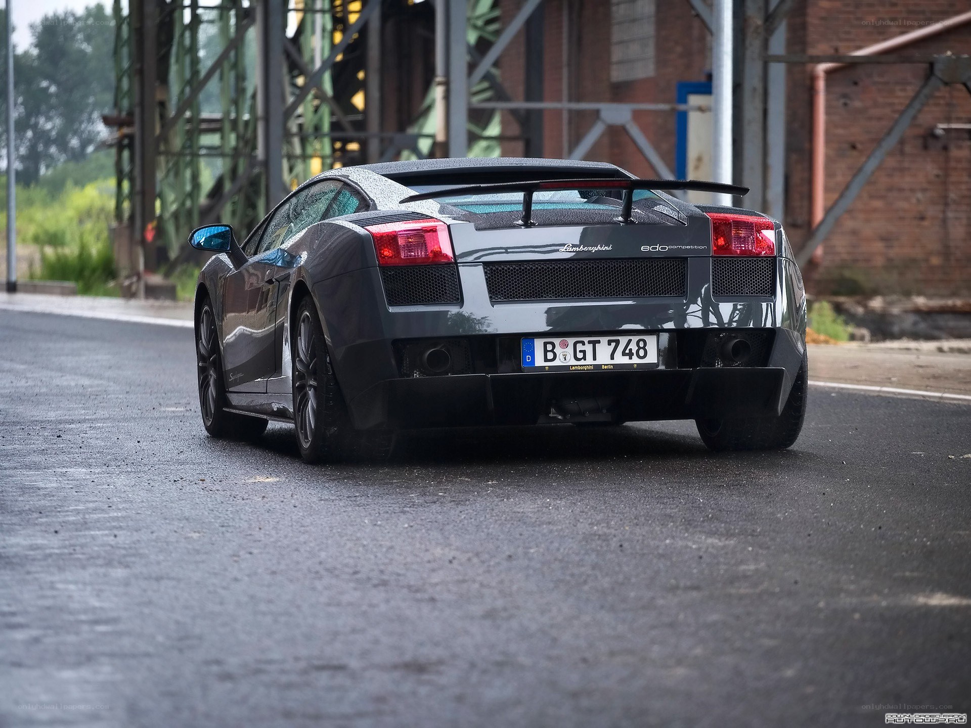 Lamborghini Gallardo on a road