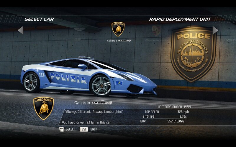 Lamborghini Gallardo police car
