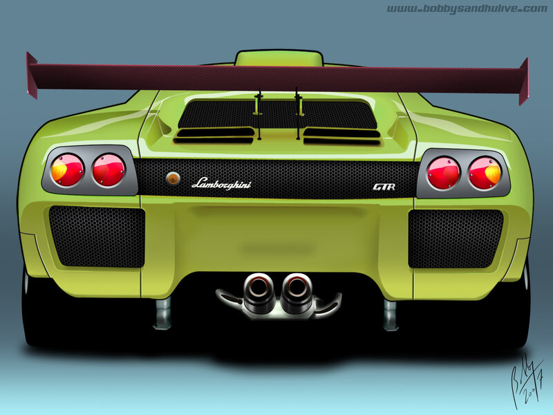 Lamborghini GTR rear view