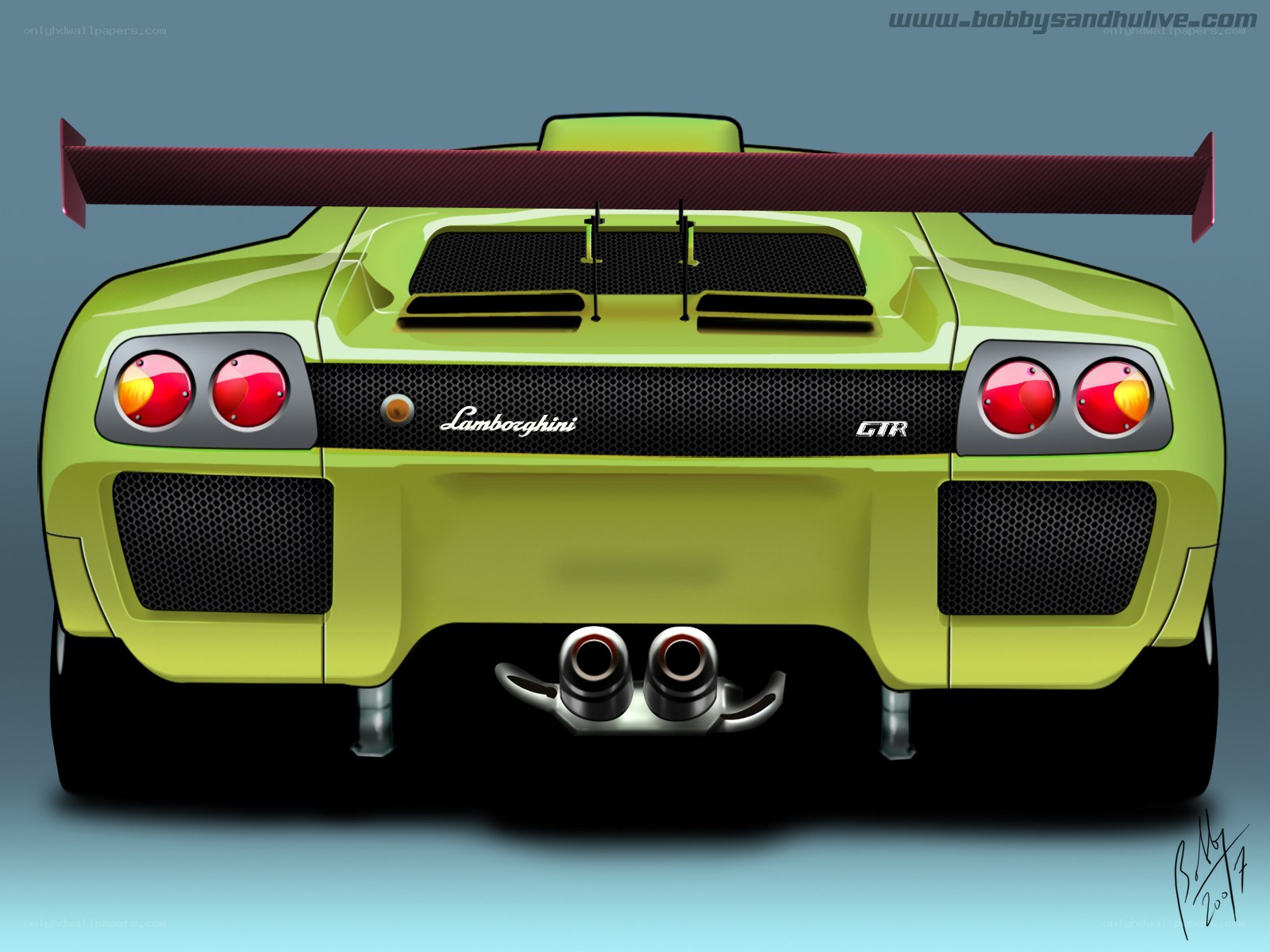 Lamborghini GTR rear view