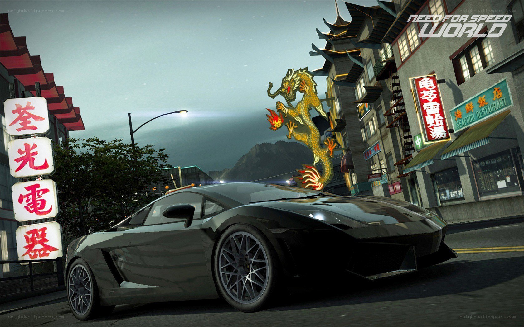 Lamborghini in Chinatown