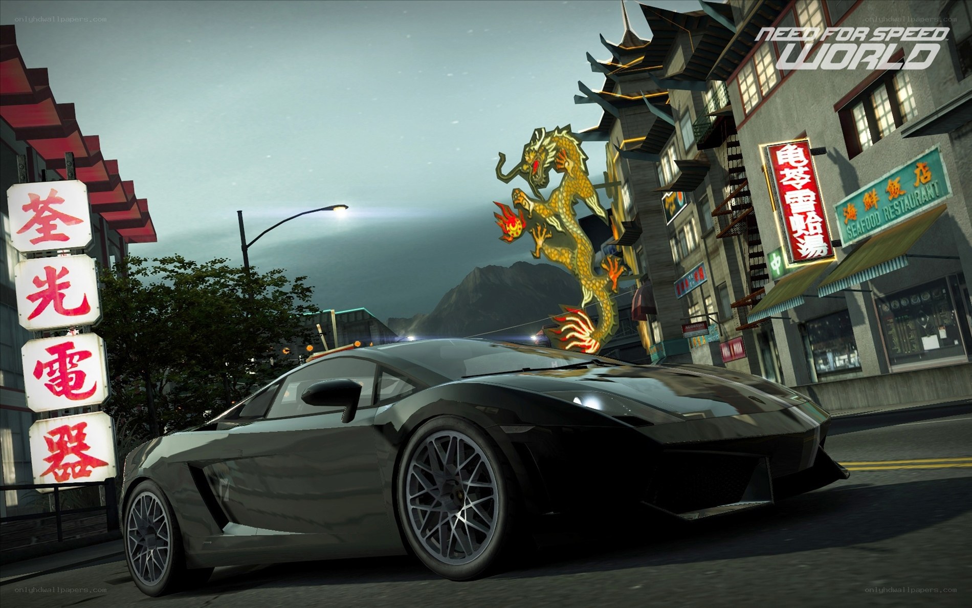 Lamborghini in Chinatown