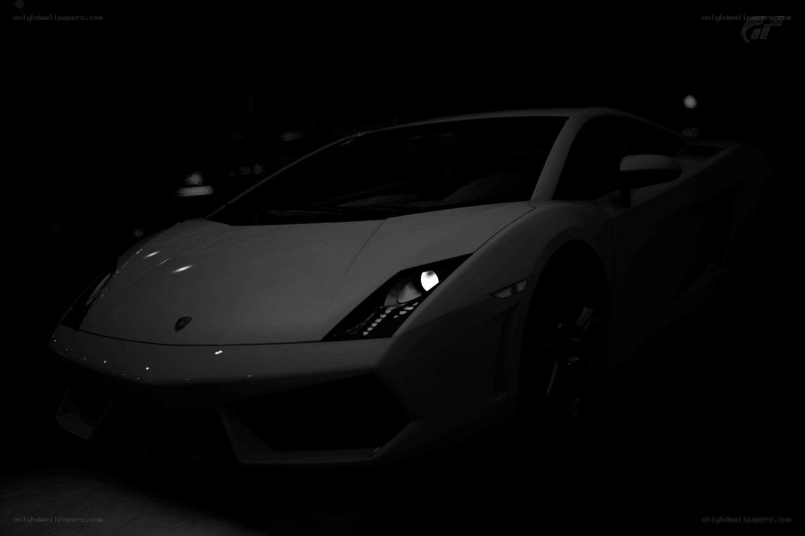 Lamborghini in dark setting