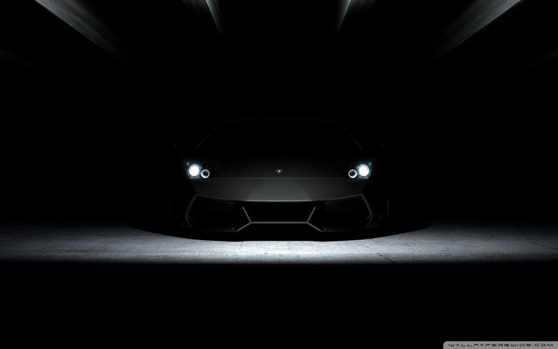 Lamborghini in dark tunnel