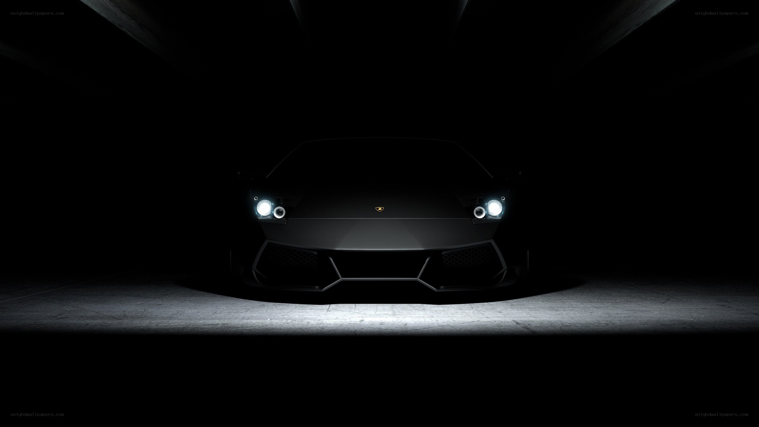 Lamborghini in dark tunnel