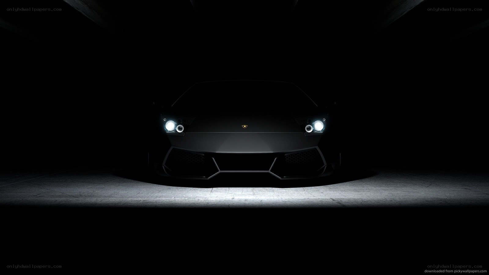 Lamborghini in dark tunnel