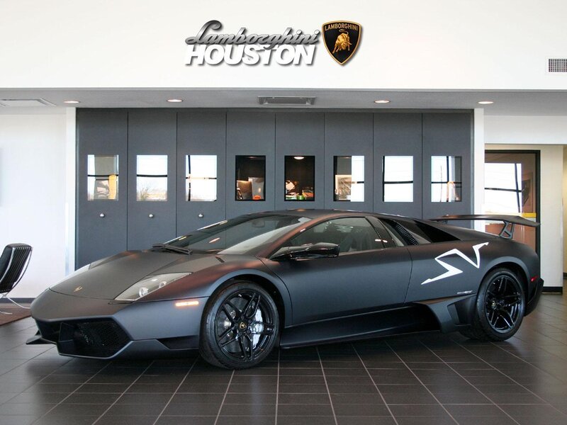 Lamborghini in showroom