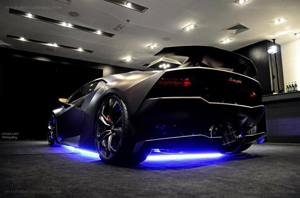 Lamborghini in showroom