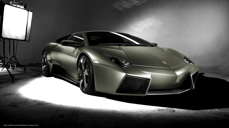 Lamborghini in studio lighting