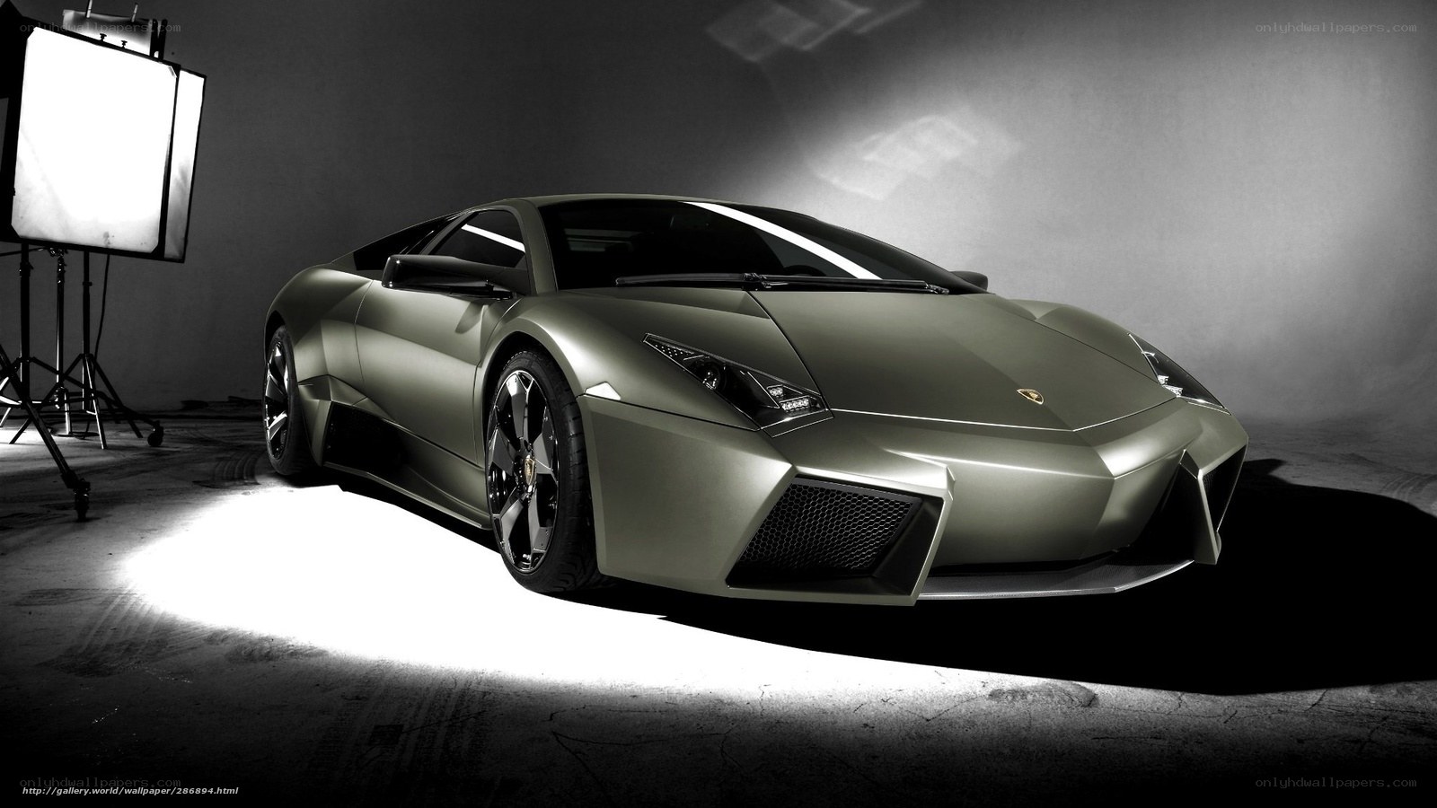 Lamborghini in studio lighting