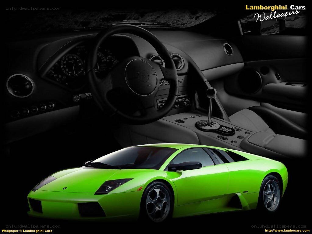 Lamborghini interior and exterior