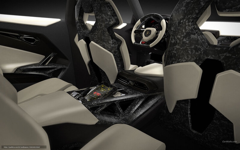 Lamborghini Interior — Black, Sleek, 3d Render, Steering Wheel