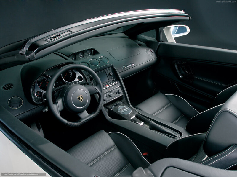 Lamborghini Interior — Black, Sleek, Photograph, Steering Wheel