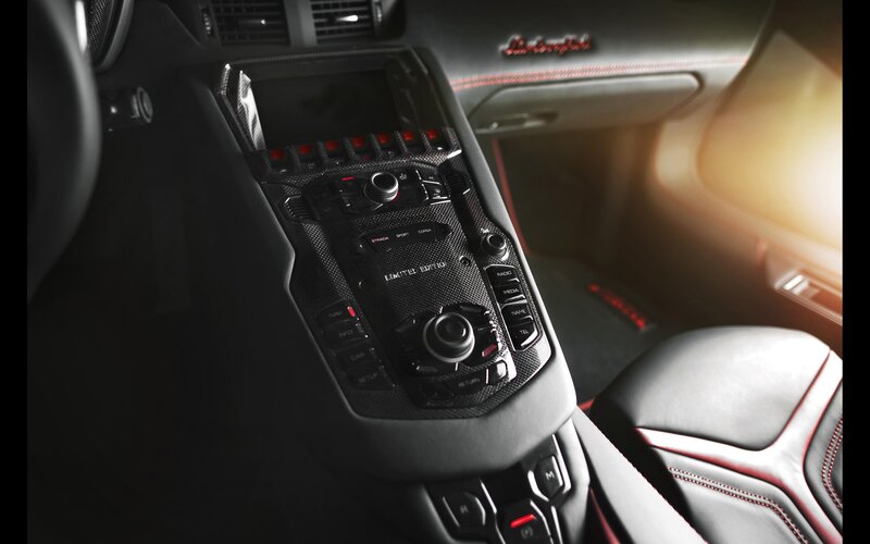 Lamborghini interior center console