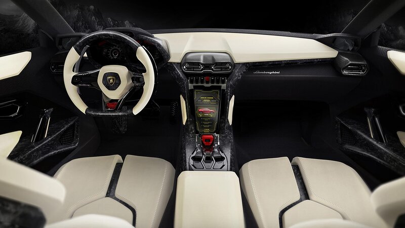 Lamborghini interior cockpit