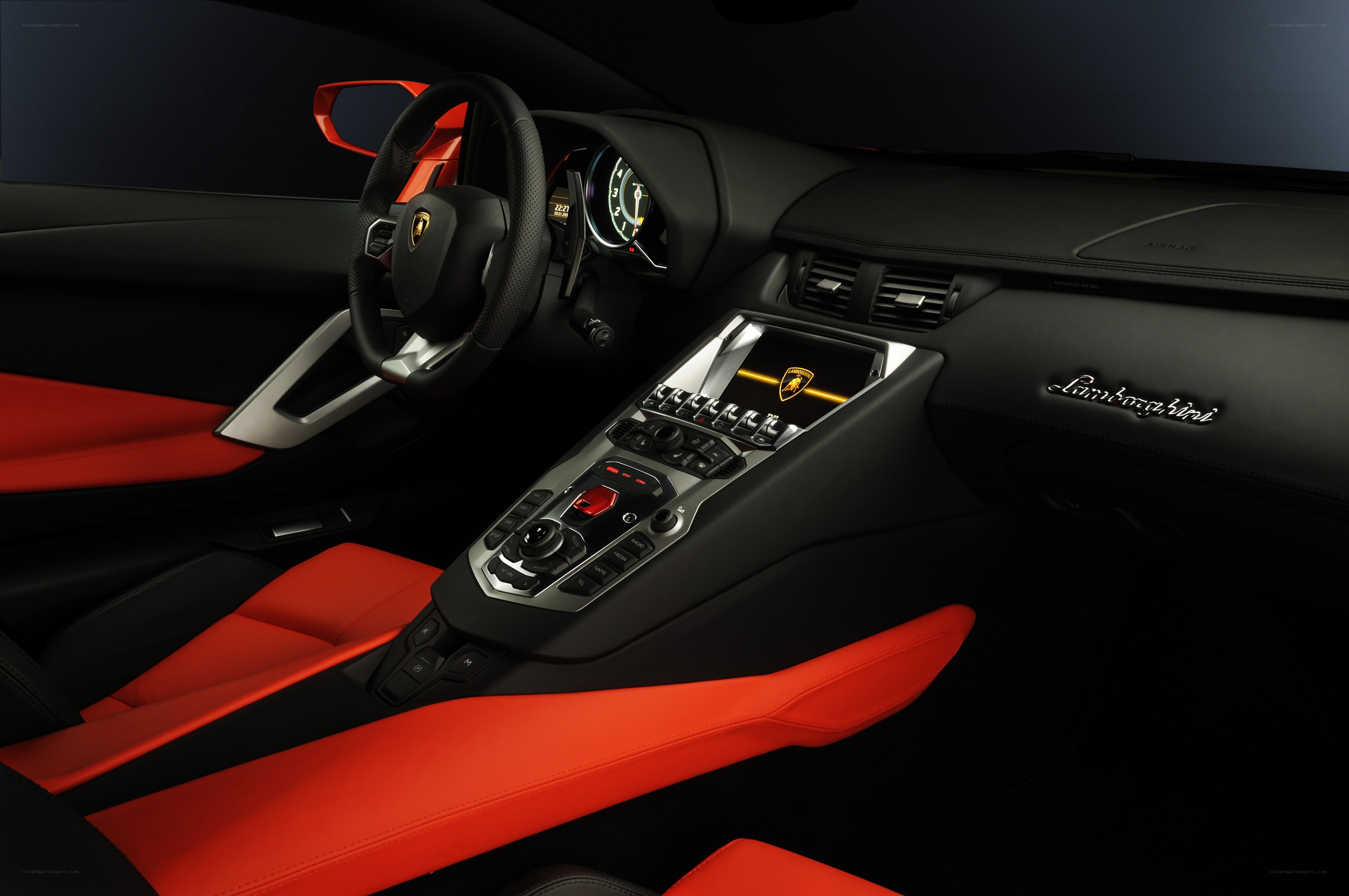 Lamborghini interior cockpit