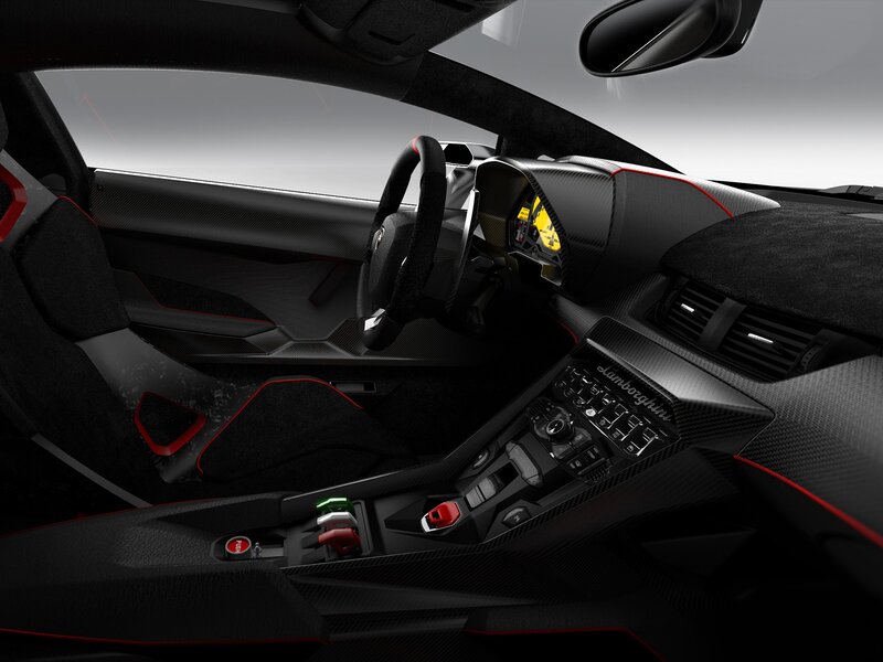 Lamborghini interior cockpit