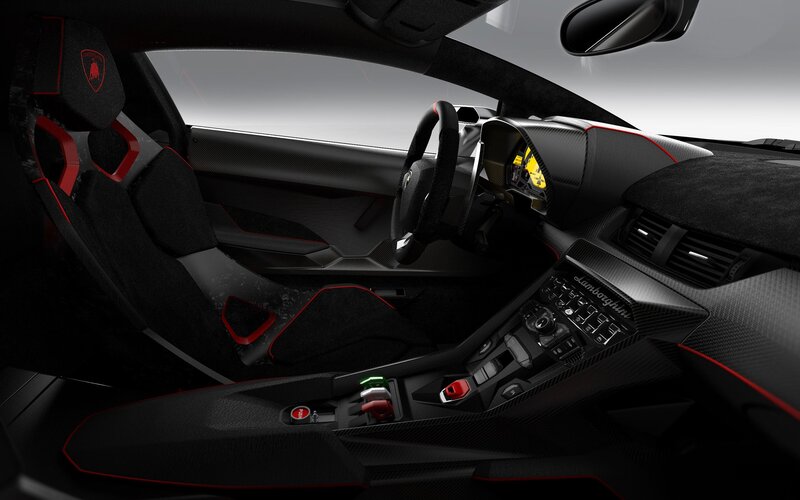 Lamborghini interior cockpit