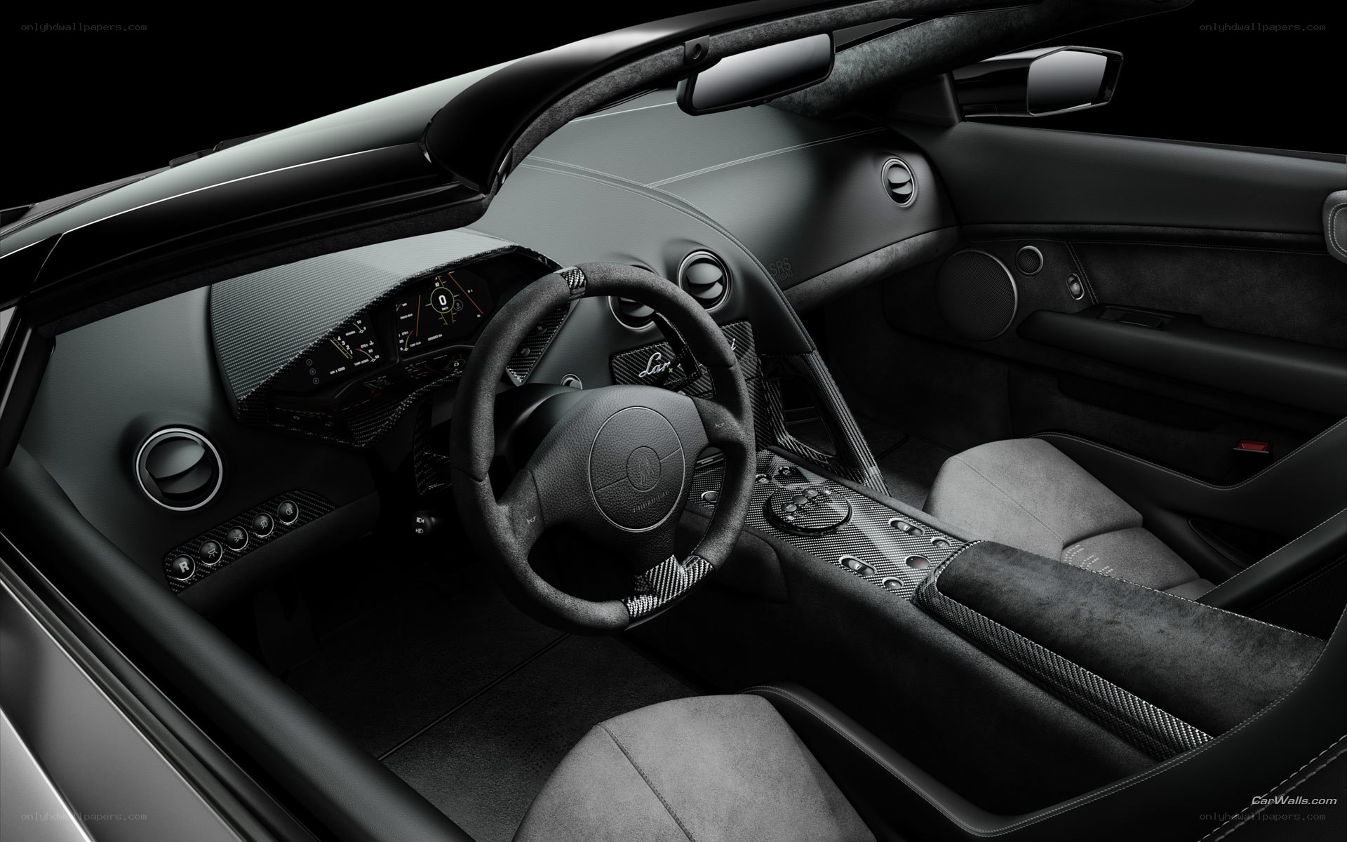 Lamborghini interior cockpit