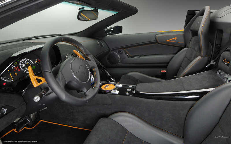 Lamborghini interior cockpit