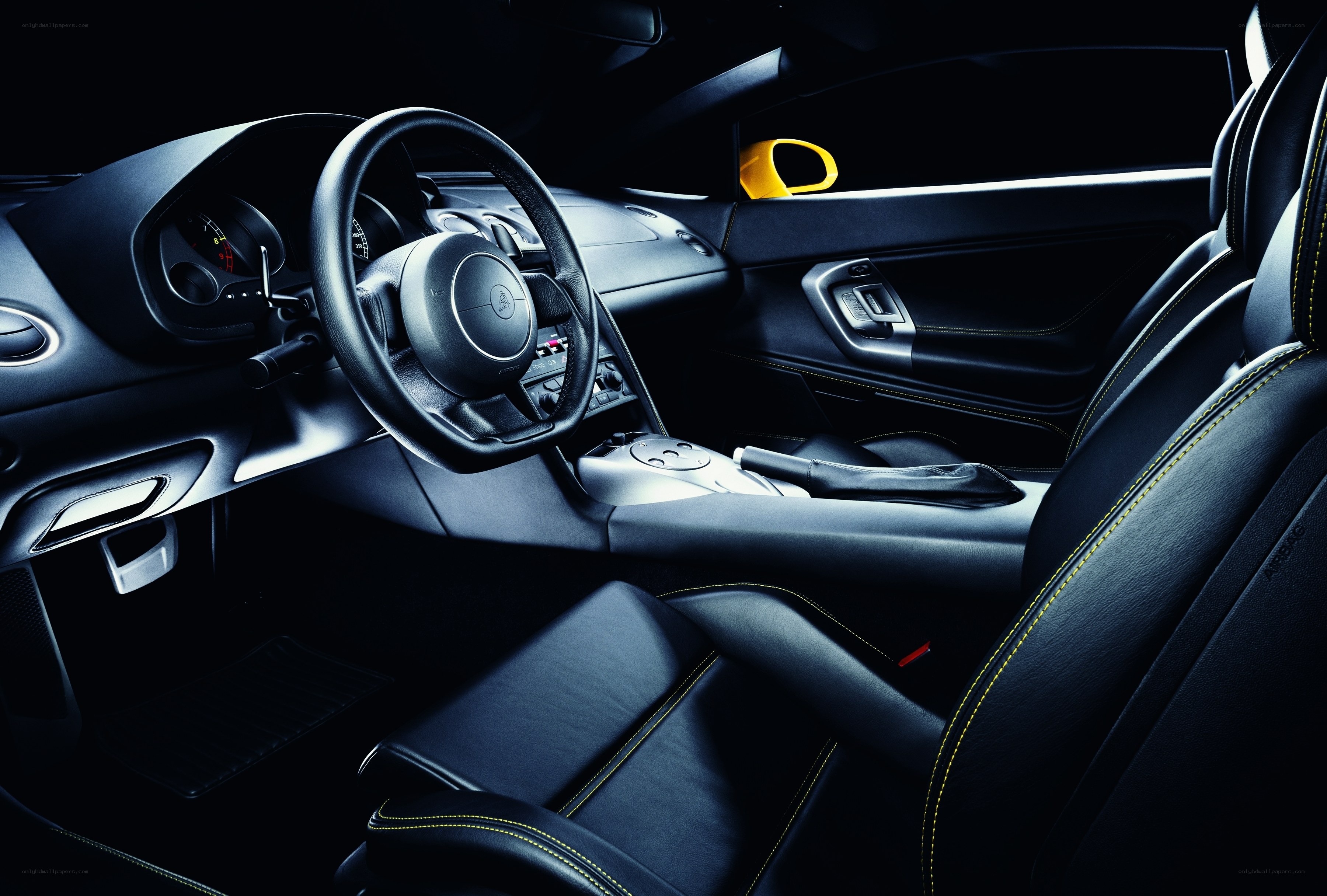 Lamborghini interior cockpit