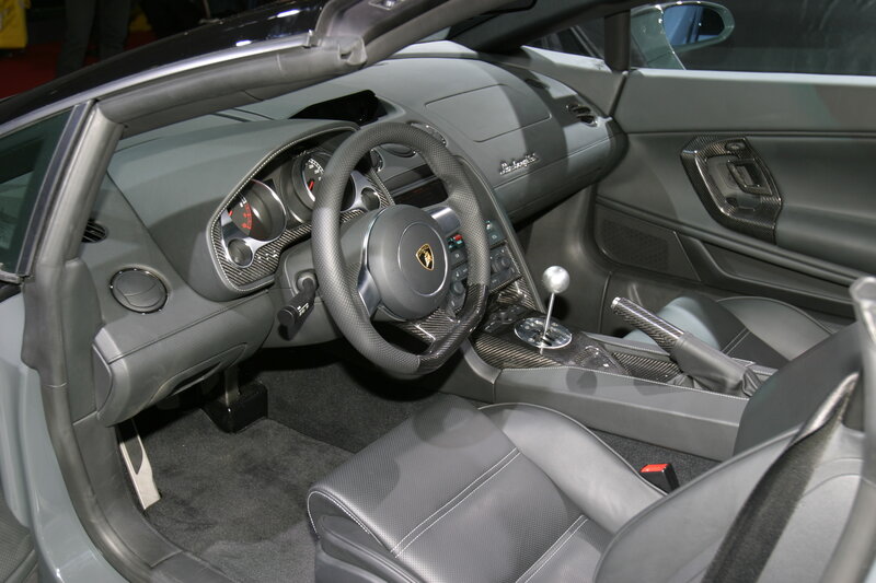 Lamborghini interior cockpit