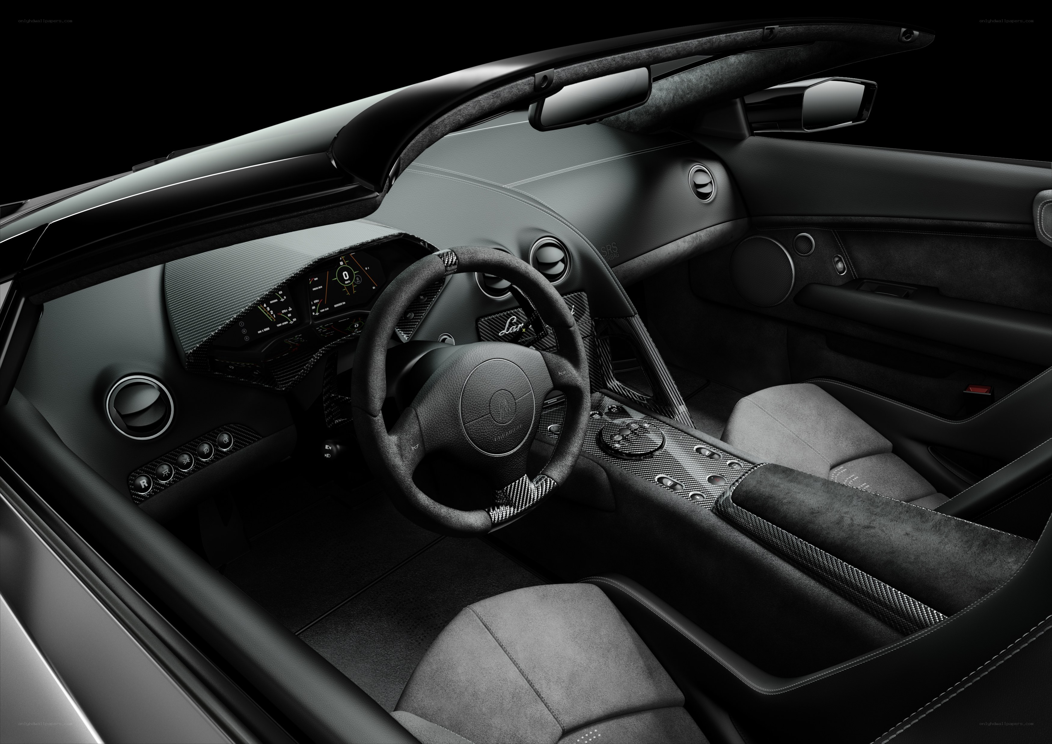 Lamborghini interior cockpit