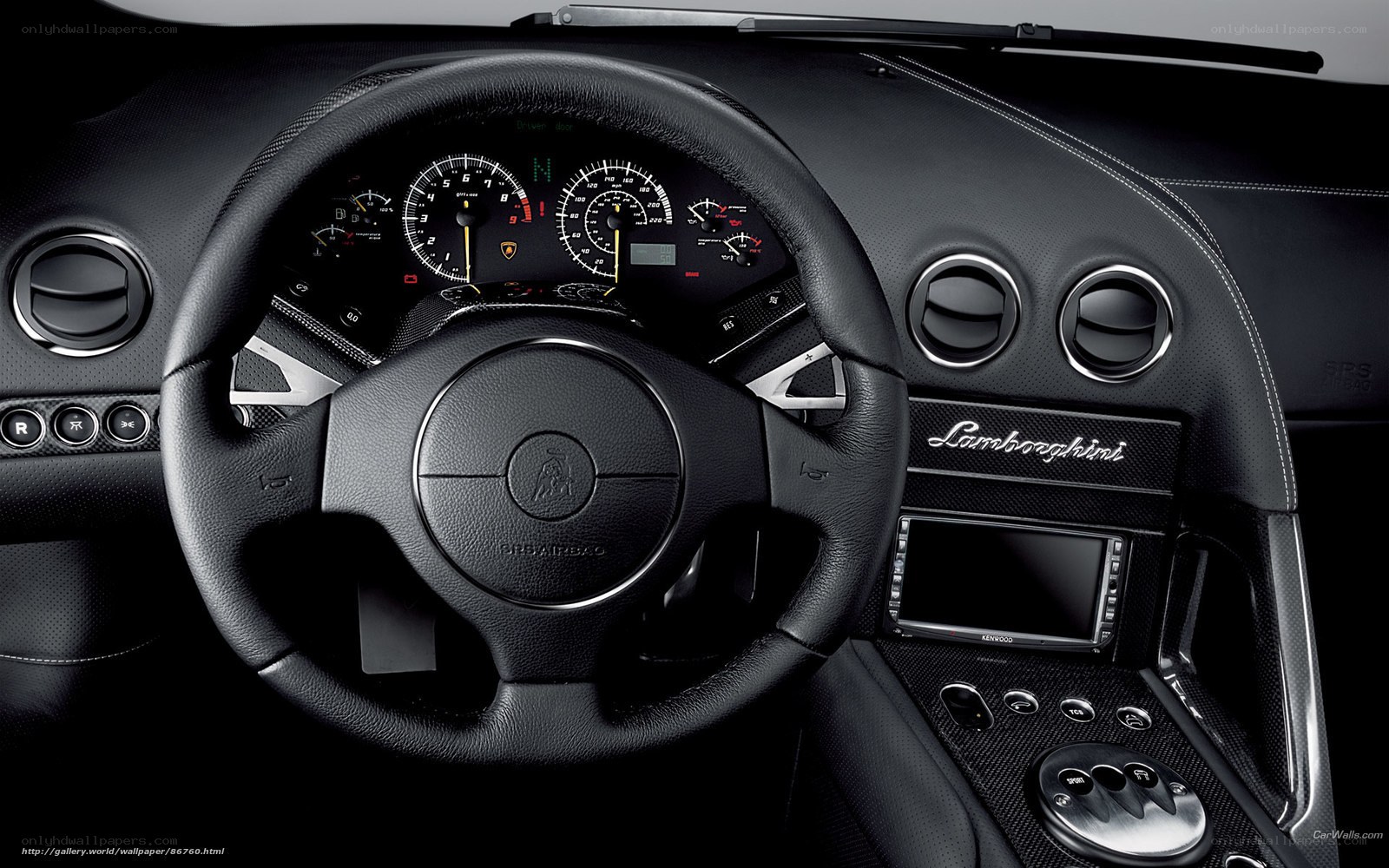 Lamborghini interior dashboard