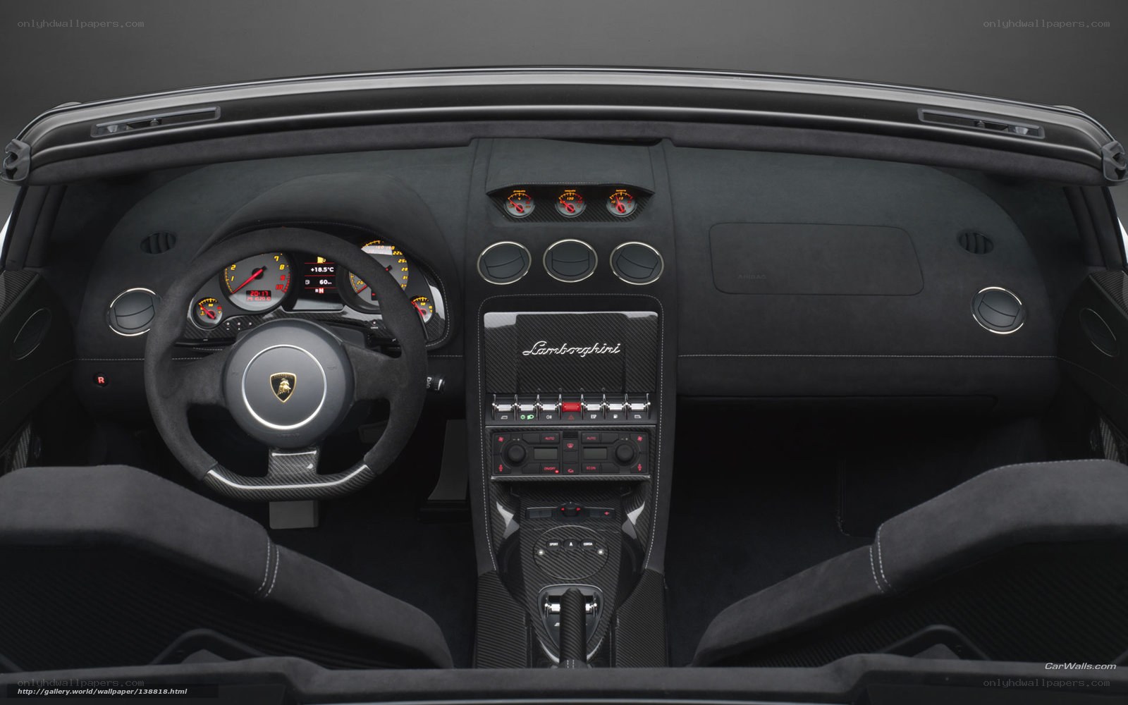 Lamborghini interior dashboard