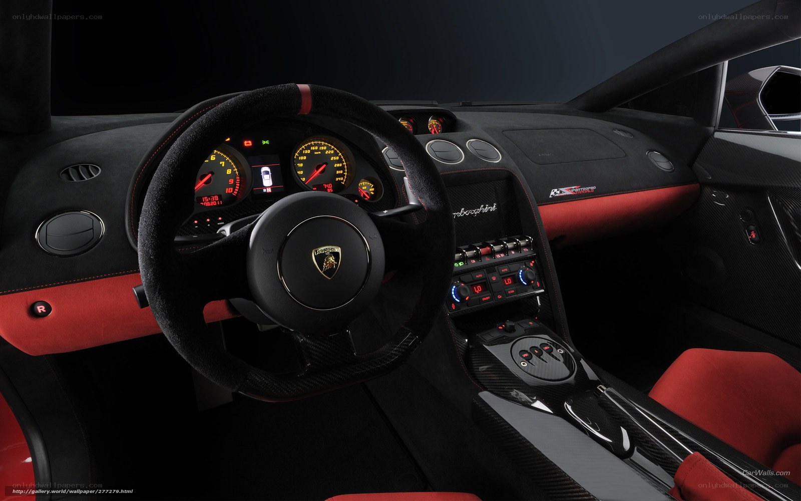 Lamborghini interior dashboard