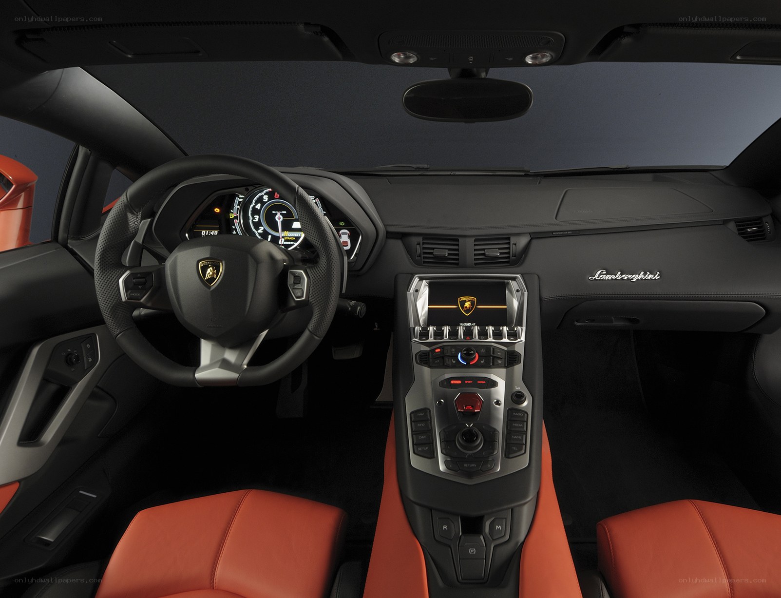 Lamborghini interior dashboard