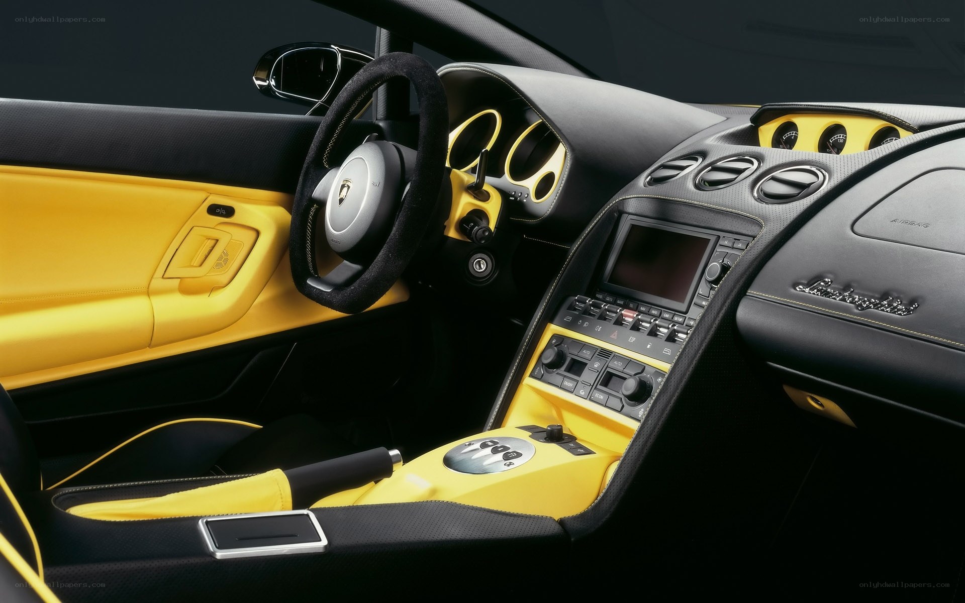 Lamborghini interior dashboard