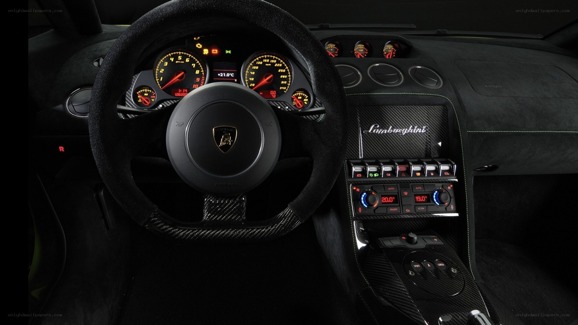 Lamborghini interior dashboard